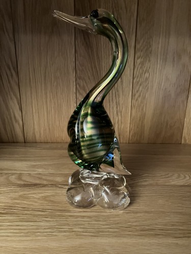 Murano glass duck - glass,