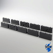 Road Block Barriers Building Terrain Tabletop Gaming 3D Print 28/20/15/10