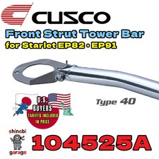 CUSCO Front Strut Bar Aluminum Pipe 40 Toyota Starlet EP82 EP91 Turbo 104525A