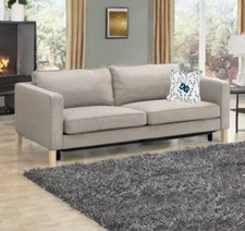 Genuine Ikea Karlstad Cover, 3-Seat Sofa-Bed, Teno Light Grey 502.264.12