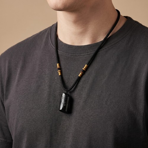 Natural black tourmaline - natural,