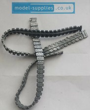 Dinky 654 155mm Mobile Gun Pair of Reproduction Rubber Tracks in Black or Silver