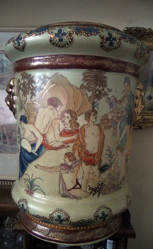 Vintage large chinese pot - vintage,