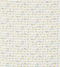 2m Letters Play Canvas Fabric