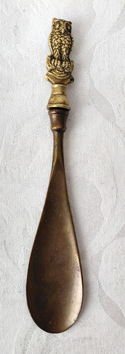 Vintage metal shoe - shoe, bronze