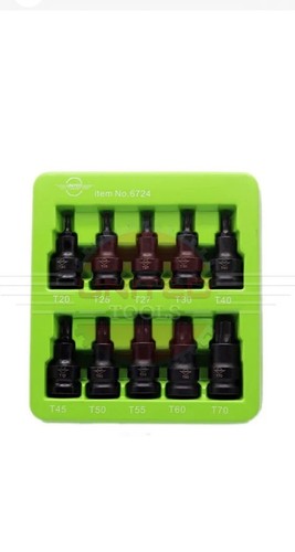 10pc impact torx bit socket - impact,