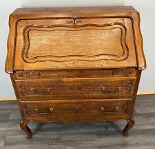 Secretaire Writing Desk - Rare Antique French Carved Bureaux Elegant (LOT 3523)
