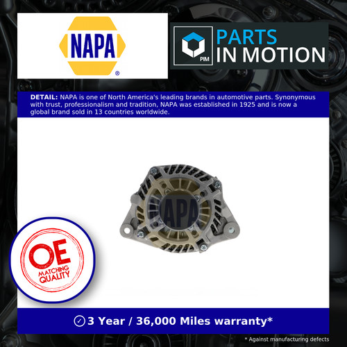 Alternator nal2576 napa - alternator,