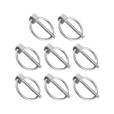 8Pcs Stainless Steel Round