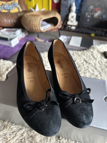 Vintage gabor suede wedge - suede,