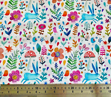 Bunny fabric Forest Rabbit