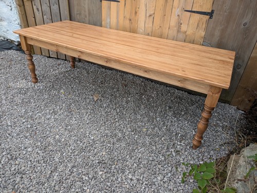 Pine farmhouse table - pine, table.10