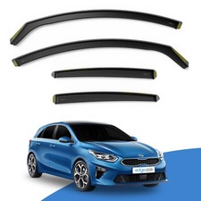 Kia Ceed MK3 2018-2024 5 Door Hatchback Wind Deflectors 4pc EdgeVisors Tinted