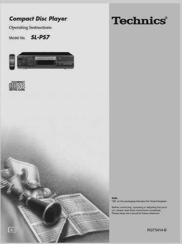Technics ps7 compact - sl-ps7, disc