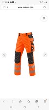 engelbert Strauss High Vi's Work Trousers Men's Size 48 orange/ anthracite new