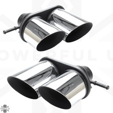 Quad Exhaust Finishers Stainless for Range Rover Sport L494 Supercharged style