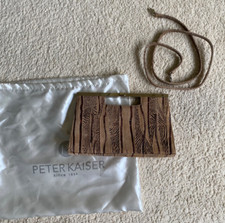 Peter Kaiser Clutch Bag With Detachable Strap Animal Print
