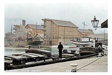 ptc4826 - Yorks - Loading Cargo onto Barges at Goole Docks - print 6x4 