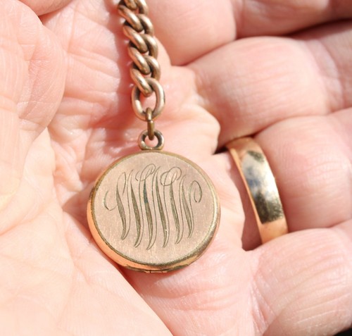 Antique chain pocket watch - chain, /