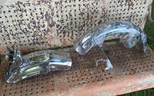 OEM 1976 Honda CB750A Hondamatic FRONT and REAR CHROME FENDERS. Matching Pair