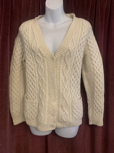Aran vintage hand knit chunky - aran,,