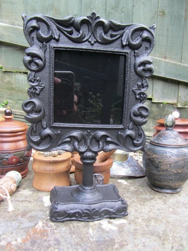 Black scrying mirror - black,