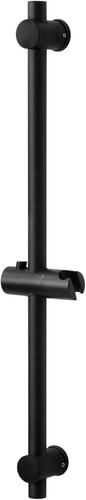 Black shower riser rail - shower,