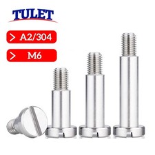 M6 Slotted Shoulder Bolt Screws A2 Stainless Steel M6 Thread 8mm Shaft OD
