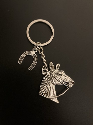 Horse horseshoe lucky charm - &,