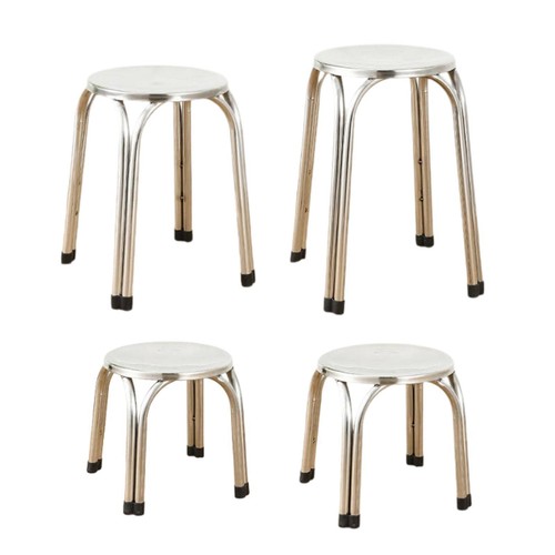 Stacking stool stainless steel - stainless,