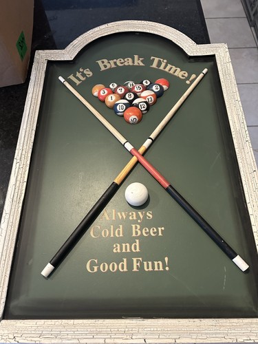 Pool billiards bar - billiards, sign