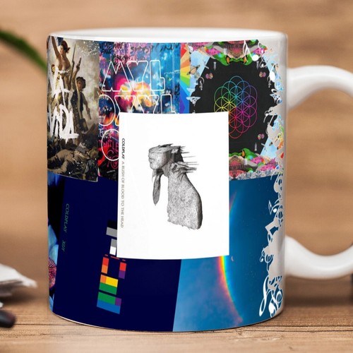Coldplay albums mug - coldplay,