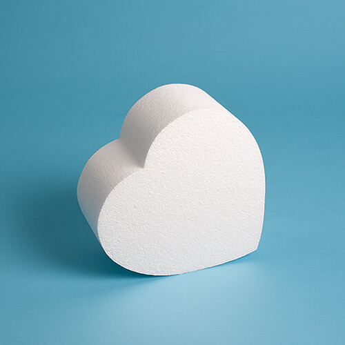 Polystyrene heart cake - heart,