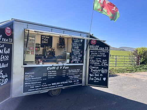 Coffee street foods van - street,