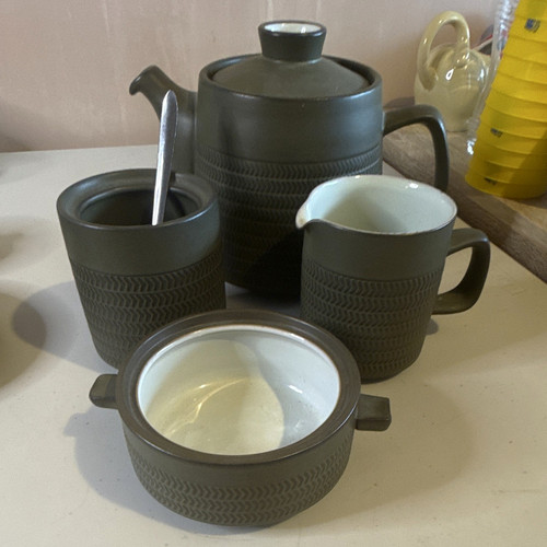 Denby chevron olive green - denby,