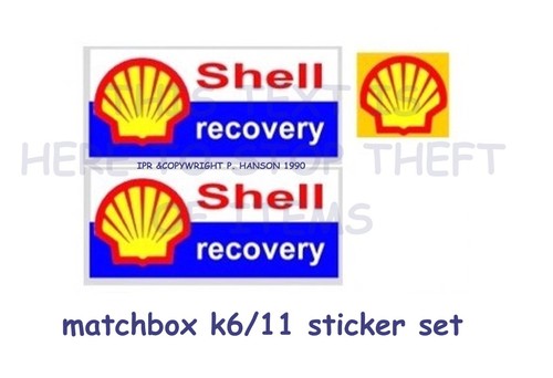 Matchbox sticker set 2 - ,
