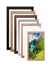 Wood Panoramic Photo Frame Black White Oak Picture Poster Frames Various Sizes