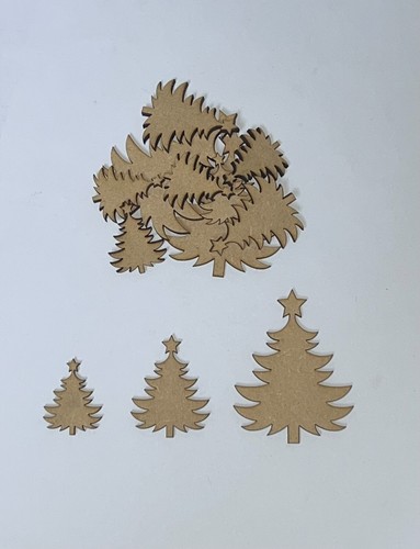 Wooden mdf christmas tree - mdf,