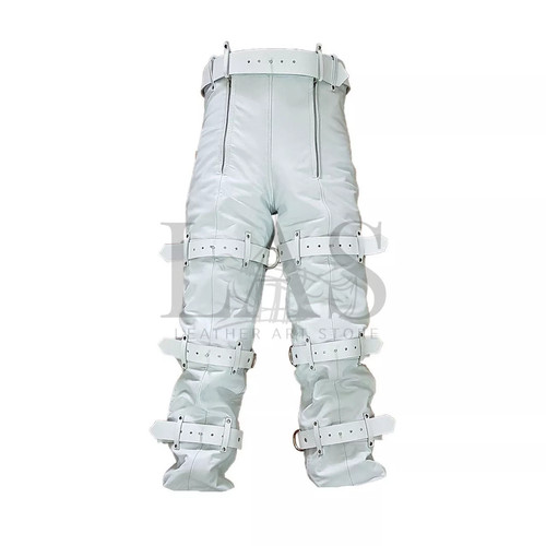 Mens real white leather - white,