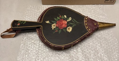 Antique handpainted wooden - wooden, &