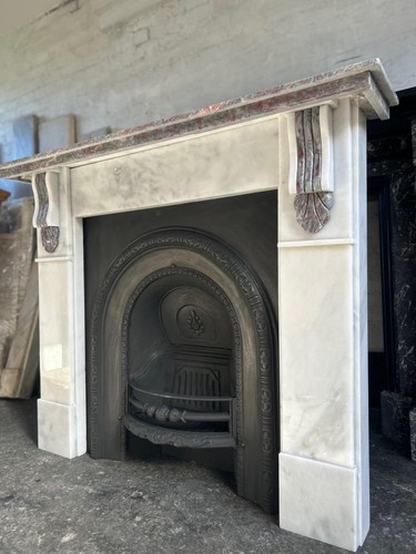 Marble fire surround for cast - surround,