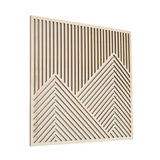 Wooden Slat Wall Panel Square