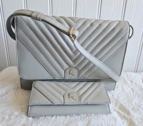 Ashwood grey quilted leather - grey,