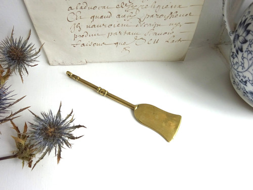 Antique brass utensil small - antique,