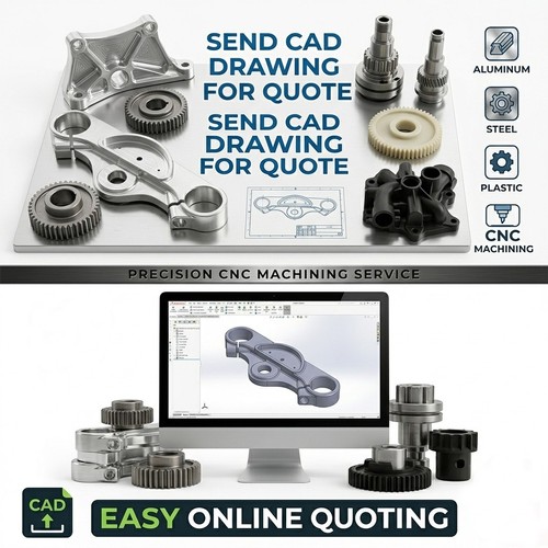 Send cad drawing - quote, cnc