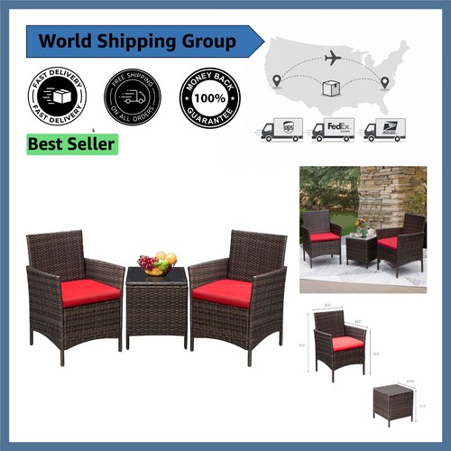 Lightweight piece rattan - 3-piece,