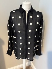 Womens black blouse / top with