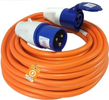 Xtremeauto 25M Heavy Duty Hook Up Caravan Cable Camping 16A 240V Mains Extension
