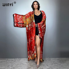 Print Boho Kimono Maxi Beach