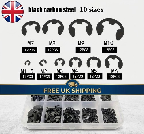 120pcs clip circlip set - e,